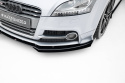 Audi TT S / TT S-Line 8J Facelift 2006-2013 Street Pro Front Splitter + Flaps Black-Red + Gloss Flaps Maxton Design