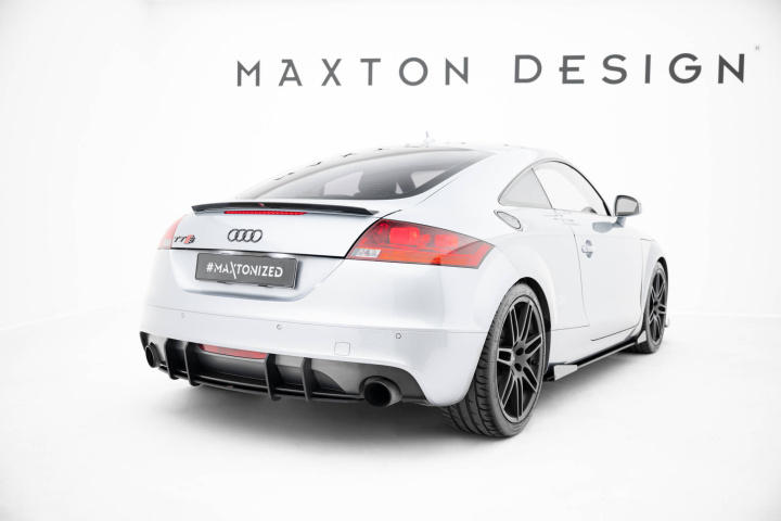 Audi TT S-Line 8J Facelift 2006-2013 Street Pro Rear Diffuser Black-Red Maxton Design in the group Select car model / Audi / TT (8J) 2006-2014 & TT (8S) 2014+ / Styling at DDESIGN Scandinavia AB (AUTT2SLINECNC-RS1B-BRBI)