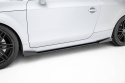 Audi TT S / TT S-Line 8J Facelift 2006-2013 Street Pro Side Skirts Diffusers + Flaps Black-Red + Gloss Flaps Maxton Design