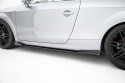 Audi TT S / TT S-Line 8J Facelift 2006-2013 Street Pro Side Skirts Diffusers + Flaps Black-Red + Gloss Flaps Maxton Design