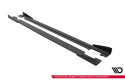 Audi TT S / TT S-Line 8J Facelift 2006-2013 Street Pro Side Skirts Diffusers + Flaps Black-Red + Gloss Flaps Maxton Design