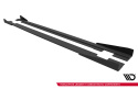Audi TT S / TT S-Line 8J Facelift 2006-2013 Street Pro Side Skirts Diffusers + Flaps Black-Red + Gloss Flaps Maxton Design