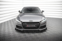 Audi TT S / S-Line 8S 2014- 2018 Street Pro Front Splitter + Flaps Black-Red + Gloss Flaps Maxton Design