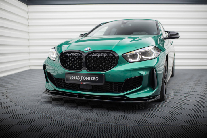 BMW M135i F40 2019+ Front Splitter V.9 Maxton Design in the group Select car model / BMW / 1-series (F40) 2019+ / Styling / Front spoiler at DDESIGN Scandinavia AB (BM-1-40-M-FD2G)