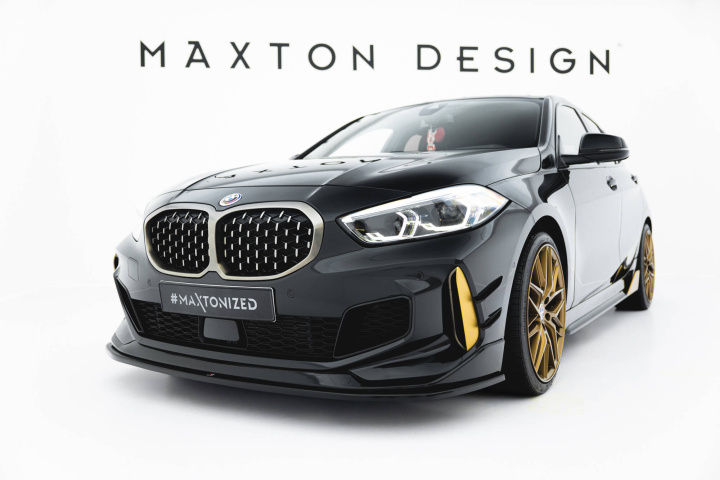 BMW M135i M-Performance F40 2019-2024 Front Splitter Maxton Design in the group Select car model / BMW / 1-series (F40) 2019+ / Styling at DDESIGN Scandinavia AB (BM-1-40-M-MPFC-FD1G)