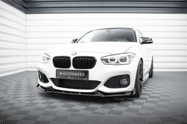 BMW 1-Series F20/F21 M-Sport LCI 2015-2019 Front Splitter V.5 + Flaps Maxton Design in the group Select car model / BMW / 1-series 2-series (F20-F23) 2011-2019 / Styling / Front lips at DDESIGN Scandinavia AB (BM-1-F20F-M-FD5G-FSF1B)