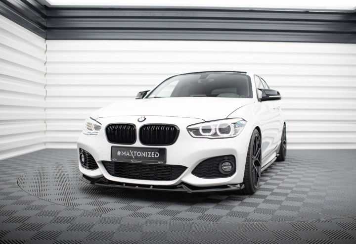BMW 1-Series F20/F21 M-Sport LCI 2015-2019 Front Splitter V.5 Maxton Design in the group Select car model / BMW / 1-series 2-series (F20-F23) 2011-2019 / Styling / Front lips at DDESIGN Scandinavia AB (BM-1-F20F-M-FD5G)