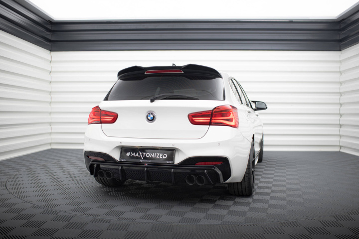 BMW 1-Series F20/F21 M-Sport LCI 2015-2019 Diffuser V.3 (Dual Outlet on both sides) Maxton Design in the group Select car model / BMW / 1-series 2-series (F20-F23) 2011-2019 / Styling / Rear spoiler at DDESIGN Scandinavia AB (BM-1-F20F-M-RS3GOO_OO)