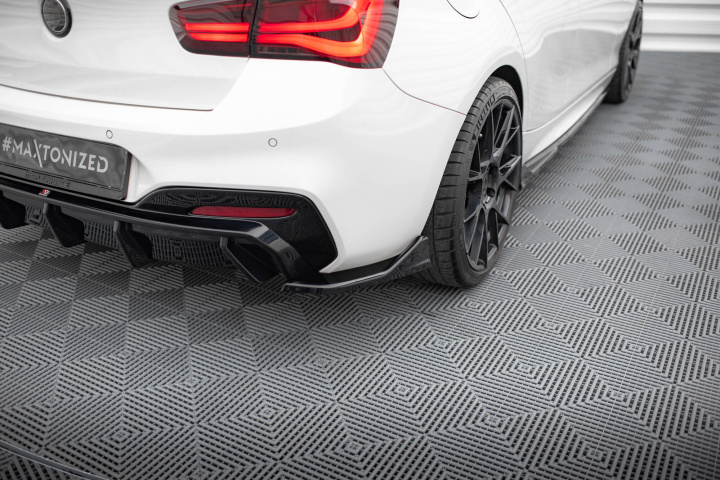 BMW 1-Series F20/F21 M-Sport LCI 2015-2019 Rear Side Splitters Diffuser V.4 Maxton Design in the group Select car model / BMW / 1-series 2-series (F20-F23) 2011-2019 / Styling / Rear spoiler at DDESIGN Scandinavia AB (BM-1-F20F-M-RSD4G)