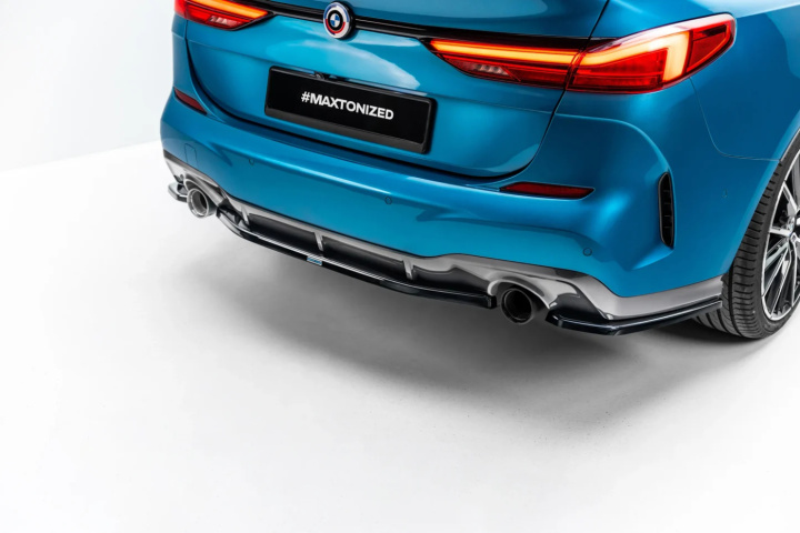 BMW 2 Gran Coupe M-Pack F44 2019+ Central Rear Splitter Maxton Design in the group Select car model / BMW / 2-series Gran Coupe (F44-F45-F46) 2020+ at DDESIGN Scandinavia AB (BM-2-44-MPACK-RD1G)