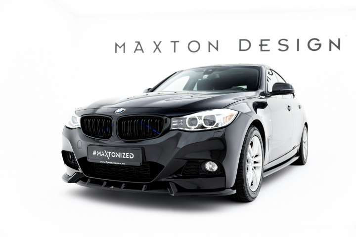 BMW 3-Serie GT F34 M-Sport 2013-2016 Front Splitter V.1 Maxton Design in the group Select car model / BMW / 3-series-4-series (F30-F36) 11-19 / Styling / Front lips at DDESIGN Scandinavia AB (BM-3-34-GT-MPACK-FD1G)