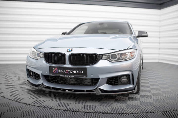 Front Splitter V.4 Bmw 4 Coupe M-Pack F32 Maxton Design in the group Select car model / BMW / 3-series-4-series (F30-F36) 11-19 / Styling / Front lips at DDESIGN Scandinavia AB (BM-4-F32-MPACK-FD4G)