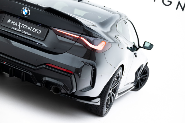 Rear Side Splitters V.8 BMW 4 M-Pack G22 / G23 / G22 Facelift / G23 Facelift in the group Select car model / BMW / 3-series-4-series (G20-G26) 19+ / Styling / Rear spoiler at DDESIGN Scandinavia AB (BM-4-G22-MPACK-RSD8G)