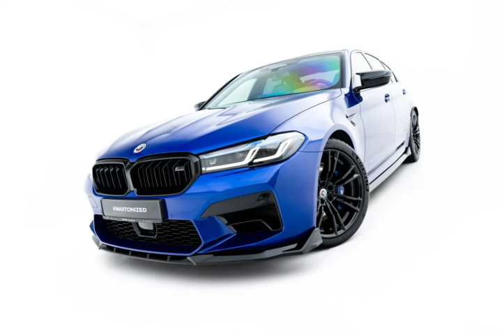 BMW M5 F90 Facelift 2020-2024 Front Splitter V.4 Maxton Design in the group Select car model / BMW / 5-series (G30-G31) 16+ / Styling at DDESIGN Scandinavia AB (BM-5-90F-M-FD4G)