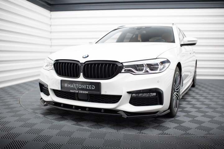 BMW G30/G31 M-Pack 2017-2020 Front Splitter V.4 Maxton Design in the group Select car model / BMW / 5-series (G30-G31) 16+ / Styling at DDESIGN Scandinavia AB (BM-5-G30-MPACK-FD4G)