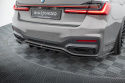 BMW 7-Serie M-Paket G11 Facelift 2019+ Central Rear Splitter (With Vertical Bars) V.2 Maxton Design