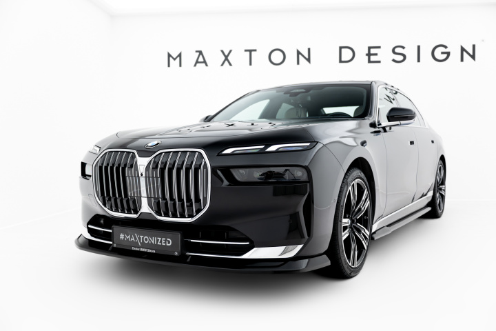 BMW 7-Serie G70 2022+ Front Splitter V.2 Maxton Design in the group Select car model / BMW / 7-series (G70) 22+ at DDESIGN Scandinavia AB (BM-7-G70-FD2G)