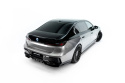 BMW 760e G70 2022+ Central Rear Splitter (With Vertical Bars) V.2 Maxton Design
