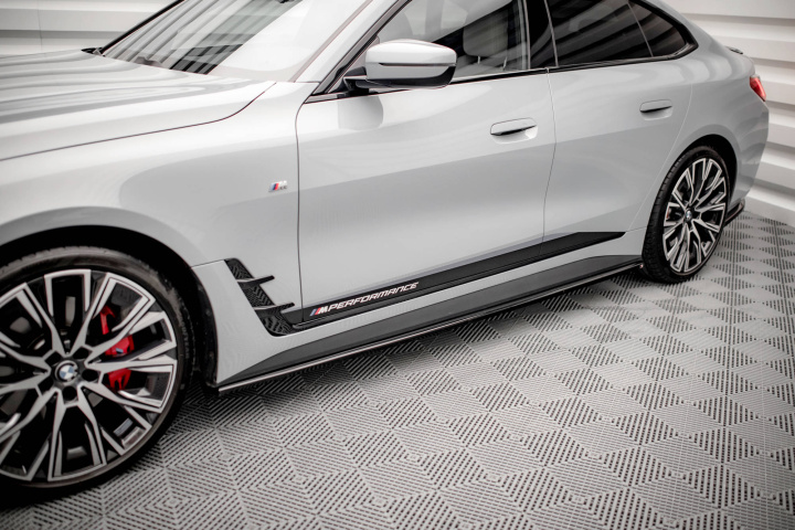 Side Skirts Diffusers V.2 Bmw I4 M-Pack G26 Maxton Design in the group Select car model / BMW / i4 (G26) 22+ at DDESIGN Scandinavia AB (BM-I4-G26-MPACK-GC-SD2G)