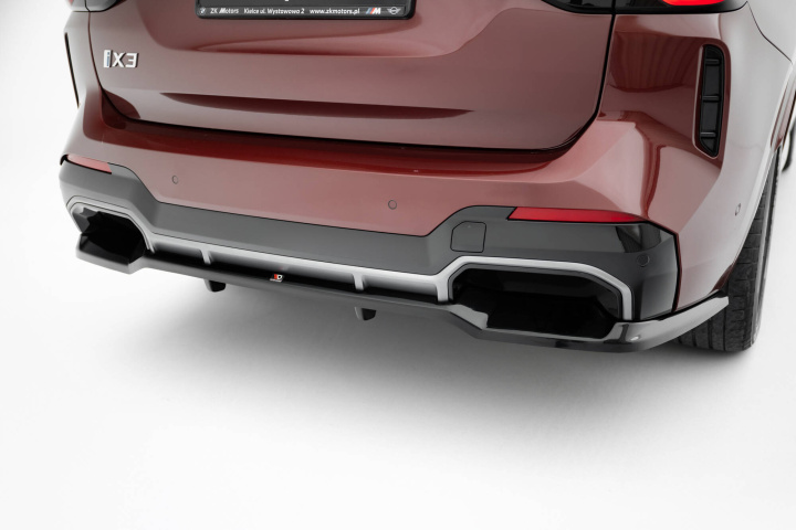 BMW iX3 M-Sport G08 Facelift 2021+ Rear Splitter (with vertical bars) Maxton Design in the group Select car model / BMW / X3 (G01) 18+ at DDESIGN Scandinavia AB (BM-IX3-1-MPACK-RD1GRD2G)