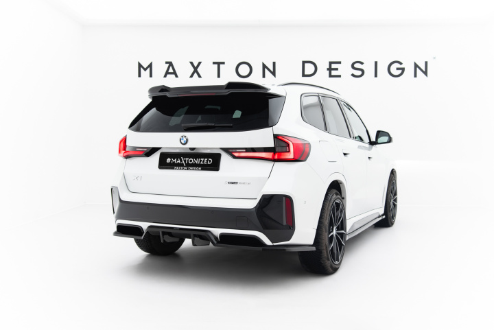 Central Rear Splitter (with Vertical Bars) BMW X1 M-Sport U11 2022+ Maxton Design in the group Select car model / BMW / X1 (U11) 2022+ at DDESIGN Scandinavia AB (BM-X1-U11-MPACK-RD1G-RD2G)