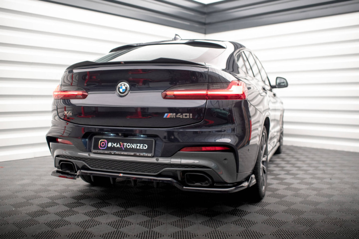 BMW X4 M-Pack G02 2018-2021 Central Rear Splitter (With Vertical Bars) V.2 Maxton Design in the group Select car model at DDESIGN Scandinavia AB (BM-X4-02-MPACK-RD2G-RD3G)