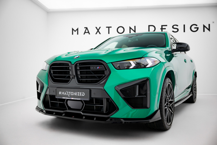 BMW X6 M F96 Facelift 2023+ Front Splitter V.2 Maxton Design in the group Select car model / BMW / X6 (G06) 19+ at DDESIGN Scandinavia AB (BM-X6-F96F-M-FD2G)