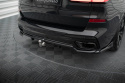 Central Rear Splitter (with Vertical Bars) Bmw X7 M-Pack G07 Facelift Maxton Design