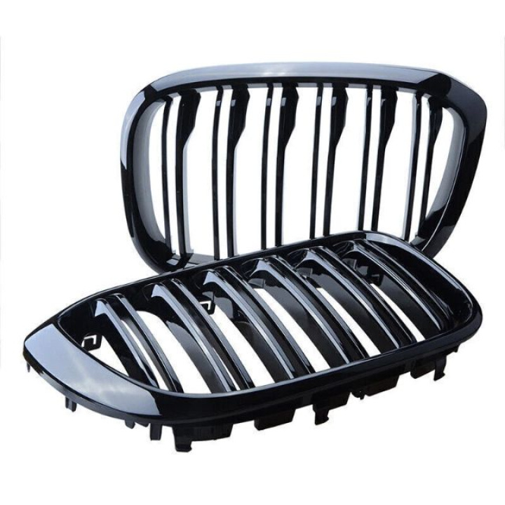 BMW X3 G01 / X4 G02 2018+ Double Rib Gloss Black Sports Grill / Kidneys Performance-Look in the group Select car model / BMW / X4 (G02) 18+ at DDESIGN Scandinavia AB (BM1091003)