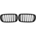 BMW X5/X6 F15/F16 13-19 Double Ribbed Gloss Black Sports Grill / Kidneys