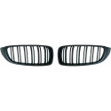 BMW 4-Series F32/33/36 13-21 Double-ribbed Glossy Black Sport Grille / Kidneys Sport-Look