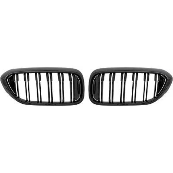 BMW 5-Series G30/G31 2017-2020 Double-ribbed Glossy Black Sport Grille / Kidneys Sport-Look in the group Select car model / BMW / 5-series (G30-G31) 16+ / Styling at DDESIGN Scandinavia AB (BM132002)