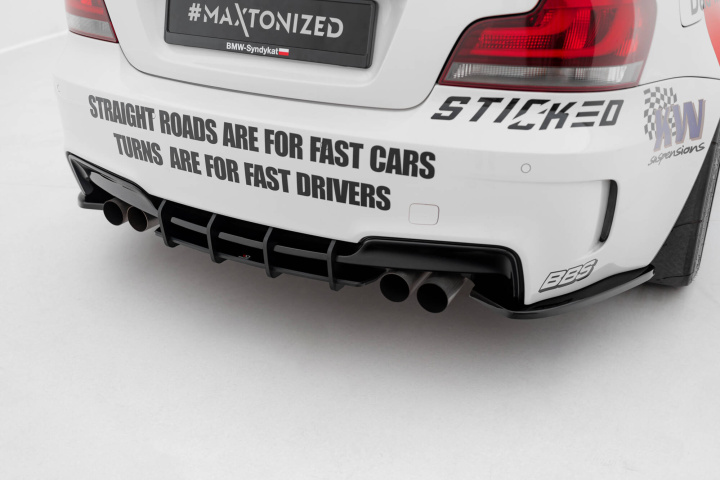 BMW 1 M Coupe E82 2007-2013 Street Pro Rear Diffuser Maxton Design in the group Select car model / BMW / 1-series (E82-E88) 04-13 / Styling at DDESIGN Scandinavia AB (BM182MCNC-RS1BRB)
