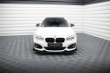 BMW 1 F20 M-Pack Facelift / M140i 2015-2019 Street Pro Front Splitter V.3 + Flaps for Black-Red + Gloss Flaps Maxton Design