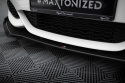 BMW 1 F20 M-Pack Facelift / M140i 2015-2019 Street Pro Front Splitter V.3 + Flaps for Black-Red + Gloss Flaps Maxton Design