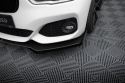BMW 1 F20 M-Pack Facelift / M140i 2015-2019 Street Pro Front Splitter V.3 + Flaps for Black-Red + Gloss Flaps Maxton Design