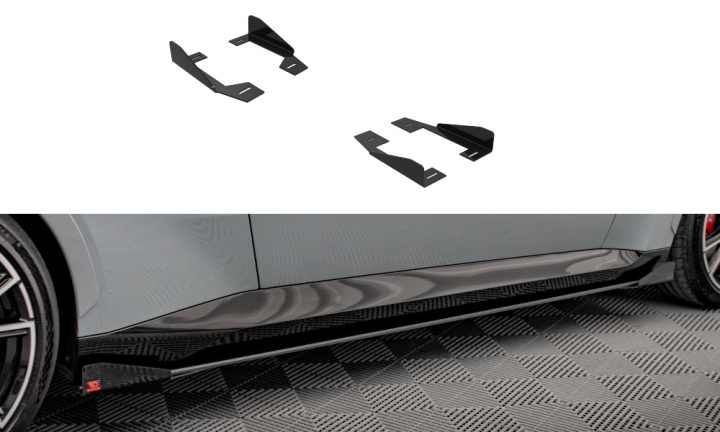 Side Flaps Bmw 2 Coupe M-Pack / M240i G42 Maxton Design in the group Select car model / BMW / 2-series (G42) 2022+ at DDESIGN Scandinavia AB (BM242MPACKCNC-SF1G)