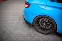 BMW M2 F87 2016-2020 Street Pro Rear Side Splitters + Flaps Black-Red + Gloss Flaps Maxton Design