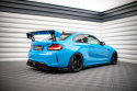 BMW M2 F87 2016-2020 Street Pro Side Skirts Diffusers + Flaps Black-Red + Gloss Flaps Maxton Design