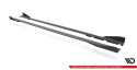 BMW M2 F87 2016-2020 Street Pro Side Skirts Diffusers + Flaps Black-Red + Gloss Flaps Maxton Design