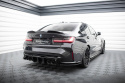 BMW M3 Sedan / Touring G80 / G81 2021- Street Pro Rear Side Splitters V.2 Black-Red Maxton Design