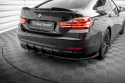 BMW 4 Gran Coupe F36 2014-2021 Street Pro Rear Side Splitters + Flaps Black-Red + Gloss Flaps Maxton Design