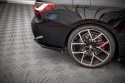 BMW 4 M-Pack G22 / G23 / G22 Facelift / G23 Facelift 2020-2024 Street Pro Rear Side Splitters + Flaps Black-Red + Gloss Flaps Maxton Design