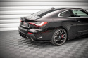 BMW 4 M-Pack G22 / G23 / G22 Facelift / G23 Facelift 2020-2024 Street Pro Rear Side Splitters + Flaps Black-Red + Gloss Flaps Maxton Design
