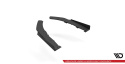 BMW 4 M-Pack G22 / G23 / G22 Facelift / G23 Facelift 2020-2024 Street Pro Rear Side Splitters + Flaps Black-Red + Gloss Flaps Maxton Design