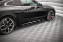 BMW 4 M-Pack / M440i G22 / G23 / G22 Facelift / G23 Facelift 2020-2024 Street Pro Side Skirts Diffusers + Flaps Black-Red + Gloss Flaps Maxton Design