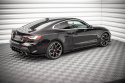 BMW 4 M-Pack / M440i G22 / G23 / G22 Facelift / G23 Facelift 2020-2024 Street Pro Side Skirts Diffusers + Flaps Black-Red + Gloss Flaps Maxton Design