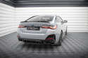 BMW 4 Gran Coupe M440i G26 2021- Street Pro Rear Diffuser Black-Red Maxton Design