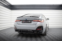 BMW 4 Gran Coupe M440i G26 2021- Street Pro Rear Diffuser Black-Red Maxton Design