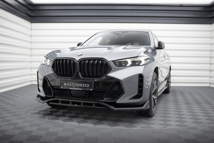 Front Splitter V.2 BMW X6 M-Pack G06 Facelift Maxton Design in the group Select car model / BMW / X6 (G06) 19+ at DDESIGN Scandinavia AB (BMX6G06FMPACKFD2GFD2RG)